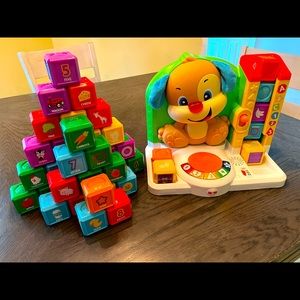 Fisher Price Laugh & Learn Puppy with Blocks